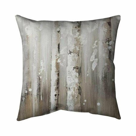 FONDO 20 x 20 in. Delicate Birch Trees-Double Sided Print Indoor Pillow FO2790668